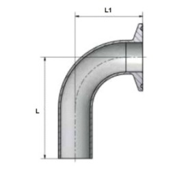 Отвод сварка-КЛАМП 90° DT-4.1.1-2 (DT-12)