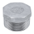 Заглушка нержавеющая DN100 (4") M ISO 4144 AISI 316 / 1.4401
