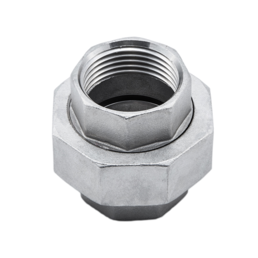 Муфта-американка плоская нержавеющая (внутренняя-внутренняя резьба) DN50 (2") DIN 2993 AISI 316 / 1.4401