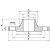 Фланец воротниковый нержавеющий DN15 PN10 ГОСТ 12821-80 AISI 321 / 1.4541 / 12X18H10T