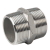 Ниппель нержавеющий с шестигранной гайкой DN50 (2") M-M ISO 4144 AISI 316 / 1.4401
