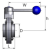 Затвор дисковый нержавеющий DN32 W-W DIN 11851 AISI 316L / 1.4404 (вкладыш EPDM)