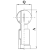Головка моющая нержавеющая ротационная 2" DIN 11851 AISI 316L / 1.4404